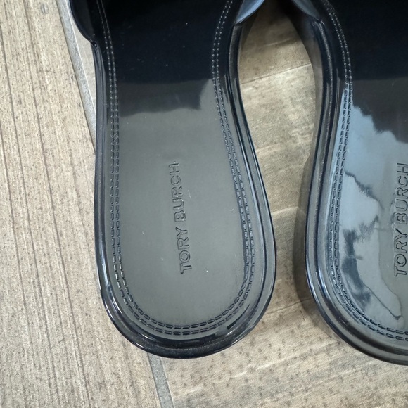 TORY BURCH Eleanor Jelly Slide Sandals In Black size 8 - Picture 8 of 13